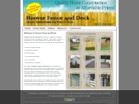 Hoover Fence and Deck. Fence and deck installations in the Hoover, AL 