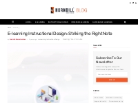 E-learning Instructional Design: Striking the Right Note | Hornbill FX