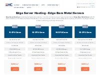 Edge Server Hosting - Dedicated Hosting | HC
