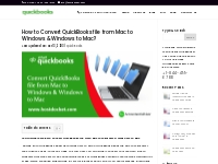 Convert QuickBooks Files from Mac to Windows   Windows to Mac