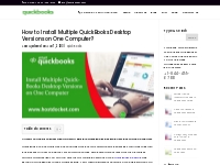 How to Install Multiple QuickBooks Desktop Versions in One Computer