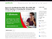 Fix QuickBooks Error 6000, 82 or 6000, 106 (Company File Error)