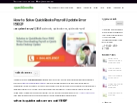 Resolve QuickBooks Payroll Error Code 15102 [DIY Methods]
