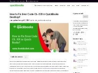 Fix QuickBooks Error OL 301 (Account Not Syncing With Bank)