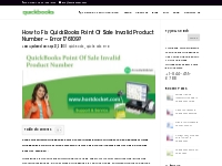Fix QuickBooks POS error 176109: Invalid Product Number