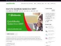 QuickBooks Update Error 12007: Best Methods to Resolve It
