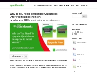 Upgrade QuickBooks Enterprise to latest Version - Reasons   Benefits