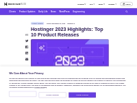 Hostinger 2023 Highlights: Top 10 Product Releases 