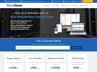 Web Hosting India, Website Hosting Company, Web Hosting Services - Hos