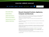 Recycle Unwanted Furniture, Appliances - rivercity rubbish removal
