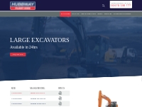 Large Excavators - Hubbway Plant Hire