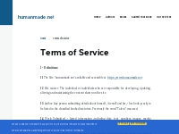 humanmade.net | Terms of Service | General Conditions