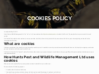 Cookies Policy - Hunts Pest and Wildlife Management Ltd Qualified Pest