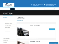 Lsaw Pipe Manufacturer Company China - Huaxi