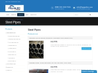 Steel Pipe Manufacturer China - Huaxi