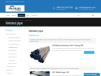 Welded Pipe Manufacturer Mill China - Huaxi