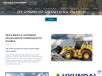 We offer new and remanufactured Hyundai hydrostatic pump repair.
