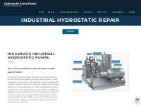 Industrial Hydrostatic Pump Repair - Hydrostatic Pump Repair