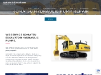 Komatsu hydraulic pump   motor repair, HPV Series pc200, pc300, pc400.