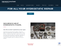 Repair Needs - Hydrostatic Pump Repair Services Hydrostatc Pumps