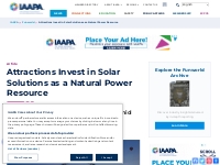 Attractions Invest in Solar Solutions as a Natural Power Resource | IA