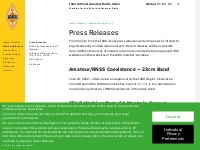 Press Releases | International Amateur Radio Union (IARU)