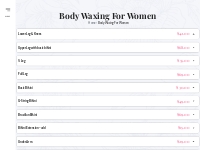 Body Waxing For Women   iBeauty Medispa