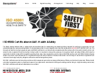 ISO 45001 Certification in Dubai, UAE - Health and Safety | Ibex Syste