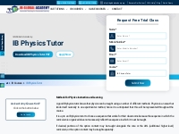 IB Physics Tutor | IB Physics Classes in India - IB Global Academy