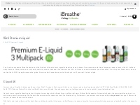 10ml High PG Premium E-Liquid | £4.95 + Free UK Delivery | iBreathe