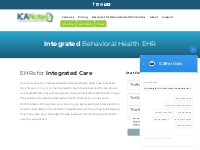 Integrated EHR for Behavioral Health and Primary Care | ICANotes