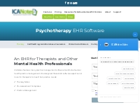 Psychotherapy EHR and Practice Management Softwware | ICANotes