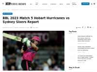 BBL13-Hurricanes vs Sixers Match-5 Report: Scores, Stats