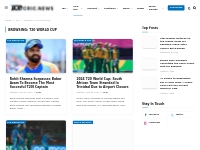 T20 World Cup - Latest Sports News