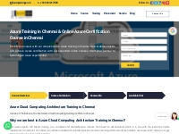 Azure Training in Chennai | Online Azure Certification Course in Chenn