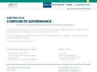 The Industrial Development s Centre for Corporate Governance | IDC