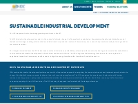 Sustainable Industrial Development - IDC