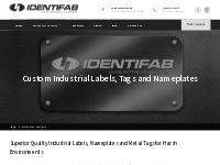 Industrial labels manufacturer, Industrial tags – Identifab Industries