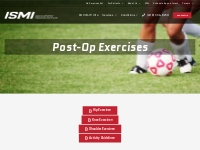 Post-Op Exercises | Idaho Sports Medicine Institute