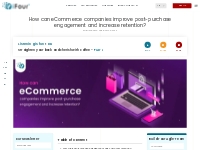 How can eCommerce companies improve post-purchase engagement and incre