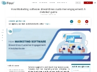 How Marketing software streamlines customer engagement: A detailed gui