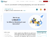 How to use LinkedIn for Effective Marketing and Lead Generation?