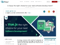 Is Vue.js the right choice for your next software development? | iFour