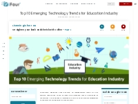 Top 10 Emerging Technology Trends for Education Industry