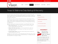Data Backup   Recovery | Texas   Oklahoma | Vision Computer Services