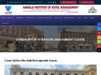 Career Option after Hotel Management Course