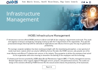 Innovative Infrastructure Management Services by IHOBS - IHOBS