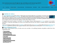 Guidelines for Authors - International Journal of Engineering and Adva