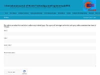 Contact - International Journal of Recent Technology and Engineering (