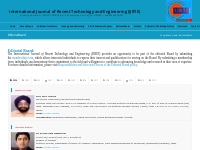 Editorial Board - International Journal of Recent Technology and Engin